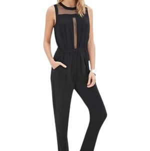 FOREVER 21 organaza cutout jumpsuit